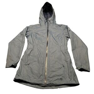 Mountain Hardwear Jacket Womens M Blue Finder Parka Waterproof Rain Shell